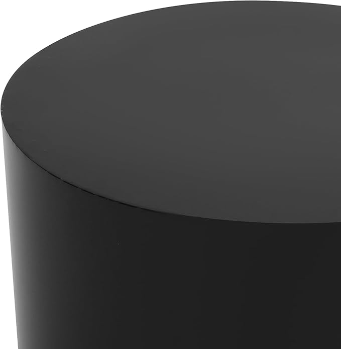 Round Display Pedestal Stand, Event Decor Display Plinth Stands, Bridal Shop Cylinder Plinth Raiser Table, Party Event Decor Circle Pedestal Stand for Boutiques Model Air Conditioner Heightening (Black, 19.7*11.8in)