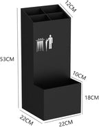Large Capacity Umbrella Stand | Commercial Metal Umbrella Storage Rack | Hotel Lobby Umbrella Bucket,Orange