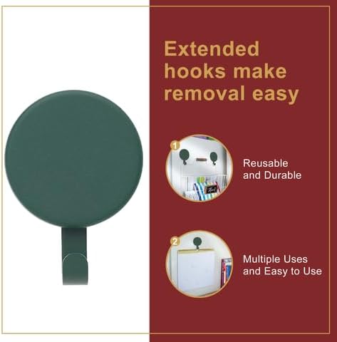 Haute Decor Attract Magnetic Hanger, 1 Pack - Strong Magnet Hook for Metal Doors and Surfaces