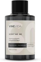 VINEVIDA [4 Fl Oz] Peppermint Swirl Fragrance Oil for Cold Air Diffusers, Essential Oils for Diffuser Oil Refill & Air Freshener Room Spray