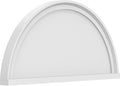28"W x 14"H x 2"P Half Round Smooth Architectural Grade PVC Pediment