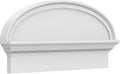28" W x 13-7/8"H x 2-3/4"P Elliptical Smooth Architectural Grade PVC Combination Pediment