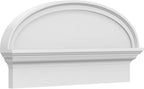 28" W x 13-7/8"H x 2-3/4"P Elliptical Smooth Architectural Grade PVC Combination Pediment