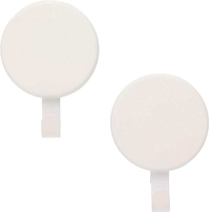 Haute Decor Attract Magnetic Wreath Hanger (White) - for 2 Metal Doors/Surfaces or 1 Single-Pane Glass Door or Window - Holds up to 10lbs.