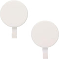 Haute Decor Attract Magnetic Wreath Hanger (White) - for 2 Metal Doors/Surfaces or 1 Single-Pane Glass Door or Window - Holds up to 10lbs.