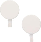 Haute Decor Attract Magnetic Wreath Hanger (White) - for 2 Metal Doors/Surfaces or 1 Single-Pane Glass Door or Window - Holds up to 10lbs.