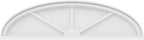 40" W x 11" H x 2" P Elliptical 3 Spoke Architectural Grade PVC Pediment