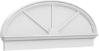 56" W x 20-7/8"H x 2-3/4"P Elliptical 3 Spoke Architectural Grade PVC Combination Pediment