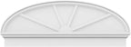 52" W x 19-7/8"H x 2-3/4"P Elliptical 4 Spoke Architectural Grade PVC Combination Pediment