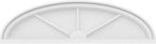 36" W x 10" H x 2" P Elliptical 3 Spoke Architectural Grade PVC Pediment