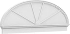 76" W x 25-7/8"H x 2-3/4"P Elliptical 4 Spoke Architectural Grade PVC Combination Pediment
