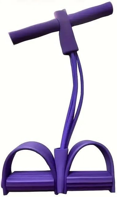 21 Fitness Resistance Bands Set with 4 Tube Pedal Ankle Puller - Multifunction Tension Rope for Abdomen Waist Arm Leg Stretching, Sit-Up Assistance Elastic Strength Bands with Handles