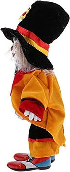 Taotenish Clown Doll Porcelain Clown Model Porcelain Doll Circus Props Delicate Arts Crafts for Home Decoration Desk Ornaments 18cm