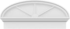 32" W x 14-7/8"H x 2-3/4"P Elliptical 3 Spoke Architectural Grade PVC Combination Pediment