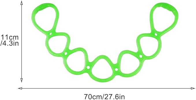 7 Ring Stretch Resistance Exercise Band, Workout Bands Yoga Stretching for Home Fitness, Foot, Leg and Arm Exerciser Stretch Band, Center Workout Walking Exercise