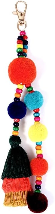 6Pcs Handcrafted Decorative Tassels for DIY Craft Home Décor Handmade Tassels Orange
