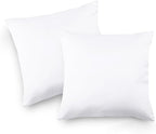 Covers & All Throw Pillow Inserts Only Pack of 2, Durable Soft Square 20 x 20 Inches 65 GSM Non-Woven Fabric with 15D Silicon Fiber Filling, Universal uses for Home Decor Office Indoor Outdoor