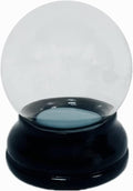 Clear DIY Empty Snow Globe kit Glass Water Globe Jar with Resin Base (45MM)
