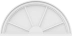 Ekena Millwork 30"W x 15"H x 2"P Half Round 4 Spoke Architectural Grade PVC Pediment