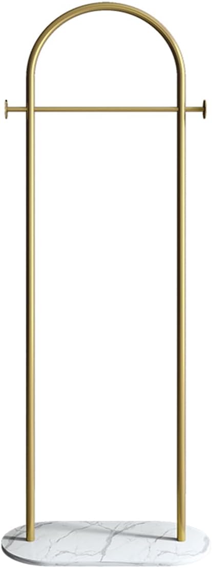 Freestanding Clothing Rack with Marble Base,Modern Gold Arch Garment Rack for Small Spaces,Sturdy Metal Coat Rack,Clothes Racks for Hanging Clothes in Bedroom,Closet,Entryway,Boutique Display