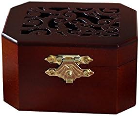 WESTONETEK Vintage Wood Carved Mechanism Musical Box Wind Up Music Box Gift for Christmas/Birthday/Valentine's Day, Melody Canon in D Major