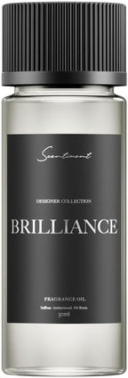Scentiment Diffuser Oil - Brilliance Designer Collection | Aromatherapy Home Fragrance | Luxurious Scent with Notes of Saffron, Amberwood, Fir Resin (50 mL)