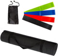 Wakeman Yoga Mat Set - 4-Pack of Resistance Bands for Working Out with 1/4-Inch Workout Mat - Home Gym Starter Kit - Exercise Equipment by Wakeman
