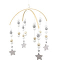 WAYUTO Neutral Handmade Felt Ball Ceiling Mobile - Gray Star