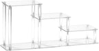 3 Tier Clear Acrylic Display Risers Stand Shelf, Acrylic Stands Display for Collectibles Pop Figure Models Perfumes Jewel,Action Figures Stand Organizer