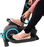 Cubii Total Body Under Desk Elliptical Bike with Built-in Upper Body Resistance Bands | Seated Exercise Machine - Arms + Legs Workout for Seniors & All Ages, 12 Resistance Levels, LCD Display
