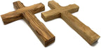 Olive Wood Wall Cross from Bethlehem, Wall Hanging Wooden Cross, confirmation cross gift, Baptism Gifts, Holy Wall cross, Hand Made religious décor Cross From the Holy Land (Medium Cross 6.2" x 4.2")