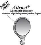 Haute Decor Attract Pinch-Free Magnetic Wreath Hanger (Oil-Rubbed Bronze) - 1 Pack - Strong Hook for Metal Doors and Surfaces