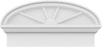 24" W x 12-7/8"H x 2-3/4"P Elliptical 4 Spoke Architectural Grade PVC Combination Pediment