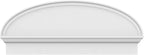 42" W x 17-3/8"H x 2-3/4"P Elliptical Smooth Architectural Grade PVC Combination Pediment