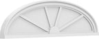 Ekena Millwork 42"W x 11-1/2"H x 2"P Elliptical 4 Spoke Architectural Grade PVC Pediment