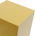 6 PCS Display Pedestal Stand, Metal Display Pedestal Stands Decoration Cube Sculpture Displays Column Square Displays Stands Pillars for Wedding Party Baby Shower Birthday (Gold, 6PCS)