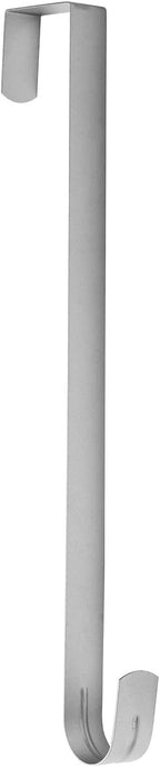 Sattiyrch 15" Wreath Hanger for Front Door,Sturdy Steel Wreath Door Hanger,Over The Door Hanger Hook (Silver,4)