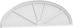 Ekena Millwork 68"W x 18"H x 2"P Elliptical 4 Spoke Architectural Grade PVC Pediment