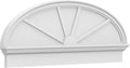 52" W x 19-7/8"H x 2-3/4"P Elliptical 4 Spoke Architectural Grade PVC Combination Pediment