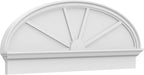 52" W x 19-7/8"H x 2-3/4"P Elliptical 4 Spoke Architectural Grade PVC Combination Pediment
