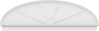 86" W x 28-3/8"H x 2-3/4"P Elliptical 4 Spoke Architectural Grade PVC Combination Pediment