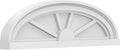 Ekena Millwork 24"W x 7"H x 2"P Elliptical 4 Spoke Architectural Grade PVC Pediment