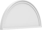 32"W x 16"H x 2"P Half Round Smooth Architectural Grade PVC Pediment