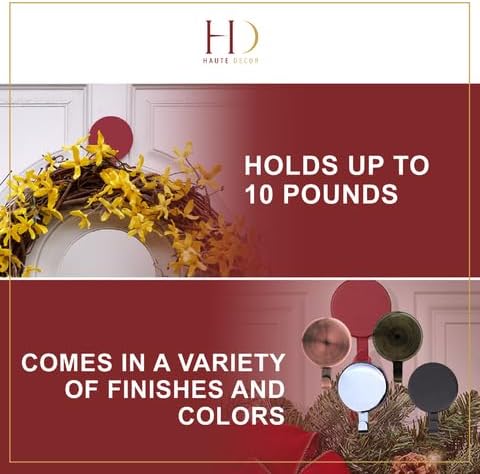 Haute Decor Attract Magnetic Hanger, 1 Pack - Strong Magnet Hook for Metal Doors and Surfaces