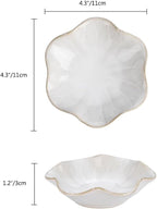 JAMEND CLXP 2PCS Lotus Leaf Shape Ring Holder Dish, Small Key Bowl, Ceramic Trinket Tray Jewelry Dish Organizing Necklace Earrings for Mom Friend Sister, All Jewelries Are NOT Included. White +Pink.…
