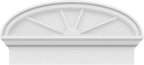 26" W x 13-3/8"H x 2-3/4"P Elliptical 4 Spoke Architectural Grade PVC Combination Pediment
