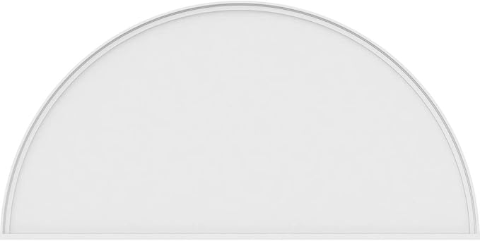 78"W x 39"H x 2"P Half Round Smooth Architectural Grade PVC Pediment