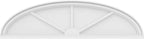 48" W x 13" H x 2" P Elliptical 3 Spoke Architectural Grade PVC Pediment