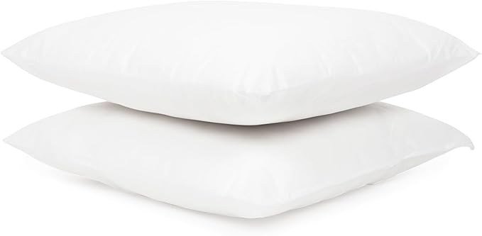 Covers & All Throw Pillow Inserts Only Pack of 2, Durable Soft Square 24 x 24 Inches 65 GSM Non-Woven Fabric with 15D Silicon Fiber Filling, Universal uses for Home Decor Office Indoor Outdoor