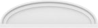 Ekena Millwork 24"W x 7"H x 2"P Elliptical Smooth Architectural Grade PVC Pediment